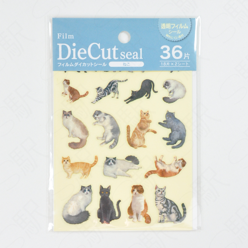 Kyowa Tracing Die-Cut Seal - Cats Kyowa Tracing Die-Cut Seal - Cats